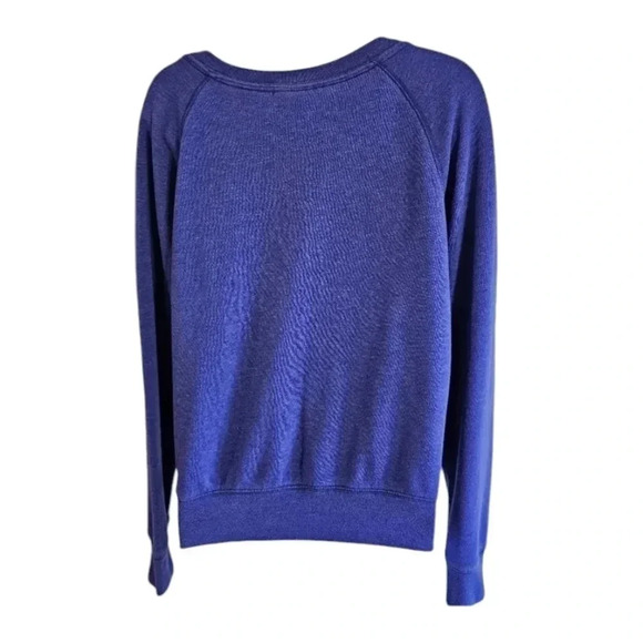 Victoria's Secret PINK Sweatshirt Small Purple Love Pink 86 Crewneck Grunge - Picture 3 of 6